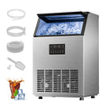 IUDommy 18.9" Freestanding Ice Maker With 120 Lb./24H Daily Production, Clear Ice And Dual Water Supply In Stainless Steel